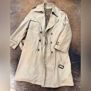 Men’s 40L Tan Trench Coat with Lining